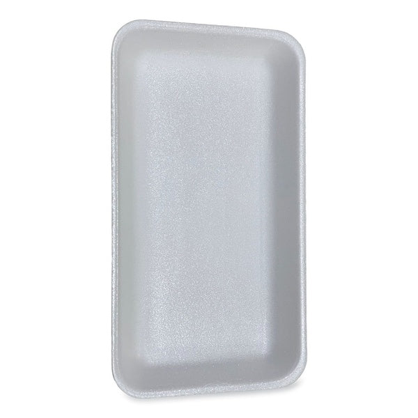 200-PACK OF Tray Foam GEN 15PWH Premium White Foam Meat Trays - 14.44 x 7.88 x 1.37 inches - 200 Count for Efficient Food Packaging