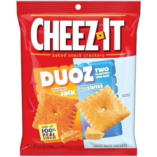 6-PACK OF Duoz Cheddar And Baby Swiss Cracker Kellogg'S, 6 - 4.3 Oz