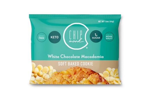 12-PACK OF Cookies, White Chocolate Macadamia Keto, ChipMonk Baking