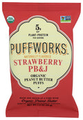 6-PACK OF SNACK PUFF STRAWBERRY PB & J 1.2 OUNCE - CASE OF 6