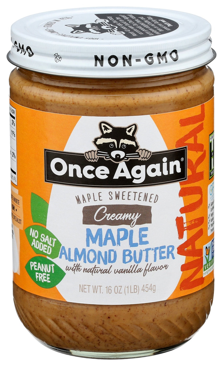 6-PACK OF ALMOND BUTTER CREAMY, MAPLE