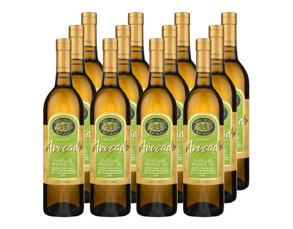 12-PACK OF Oil Avocado Expeller Pressed Napa Valley Naturals 25.4 fz