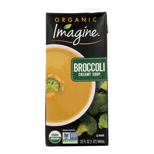 6-PACK OF Soup Creamy Broccoli Organic Imagine 32 fz
