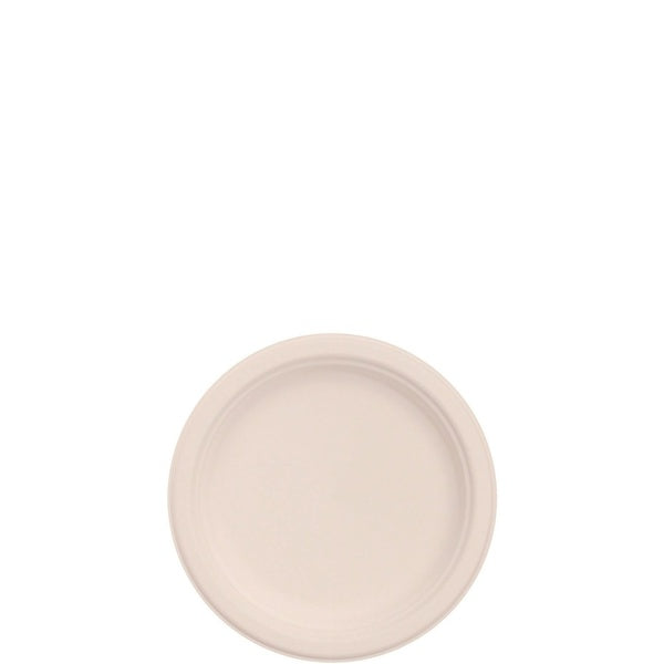 1000-PACK OF Plate Co Eco-Friendly Dart 6FBRP1 6-Inch Compostable Fiber Dinner Plates - Natural (1000 Plates per Carton)
