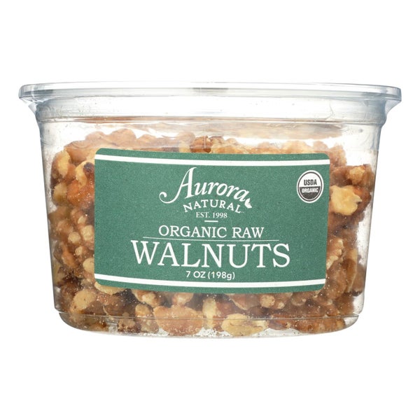 12-PACK OF Nut Walnut Raw Organic Aurora 7 oz ct