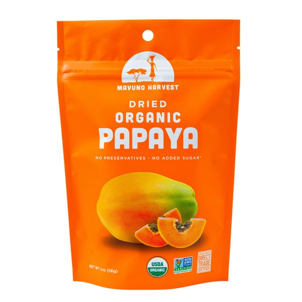 24-PACK OF Papaya Dried Organic, Retail Size