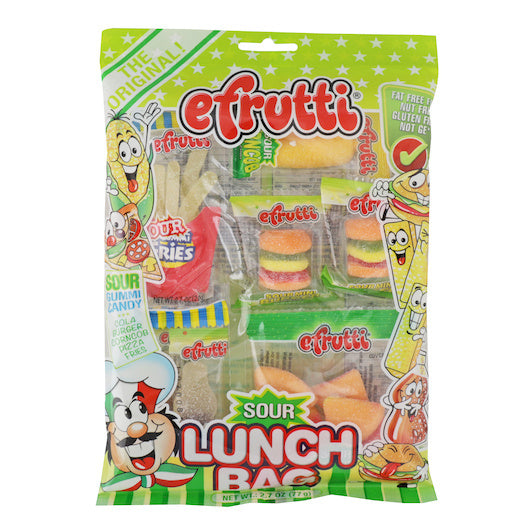 12-PACK OF Sour Lunch Bag Efruiti, 12 - 2.7 Oz