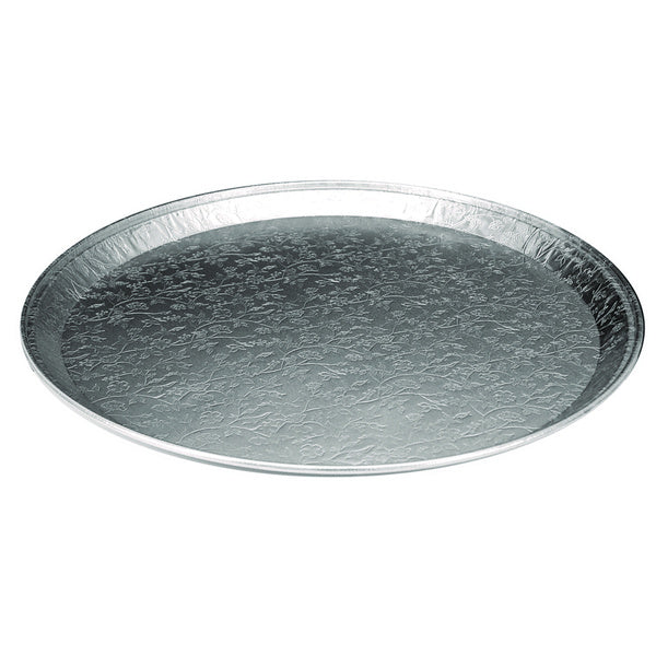 25-PACK OF Handi-Foil 2013100 16 in.Diameter Aluminum Embossed Tray (25/Carton)