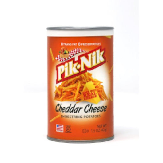 48-PACK OF Single Serve Cheddar Cheese Shoestring Potatoes Piknik, 48 - 1.5 Oz