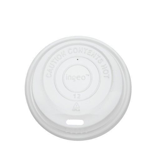 1000-PACK OF Lid Togo Karat Earth 80mm Compostable Sipper Dome Lids for 8oz Hot Cups - 1,000 pcs