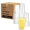 1000-PACK OF Cup Plastic Karat [1,000 Pack - 7oz] Clear Plastic Cups, PET Cups (74mm), C-KC7
