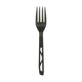 1-PACK OF CUTLERY PLASTIC BLK FRKS 7 1/2