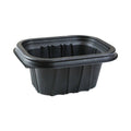 600-PACK OF Container Plas Eco-Friendly Pactiv Corp. EarthChoice Entree2Go 12 oz Plastic Takeout Container - Black, Stackable and Durable