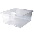 300-PACK OF CONTAINER TOGO 2-Compt Greenware Compostable PLA On-The-Go Containers | 6x6" | 300 count