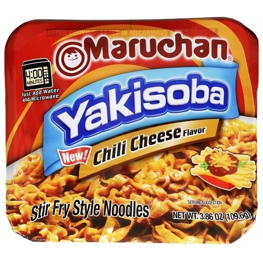 8-PACK OF Chili Cheese Flavor Noodles Maruchan Yakisoba, 8 - 3.86 OZ