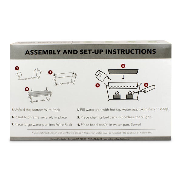 CT-PACK OF CHAFER DISP BUFFET KIT LRG