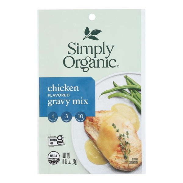 12-PACK OF Mix Gravy Roasted Chicken Simply Organic 0.9 oz