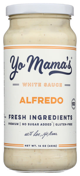 6-PACK OF Sauce Alfredo Yo Mamas Foods 16 oz
