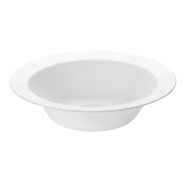 24-PACK OF Bowl Plastic 5 oz White Edge Rim