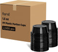 2500-PACK OF Cup Sauce Karat 1.5oz PP Plastic Portion Cups -Black - 2,500 ct