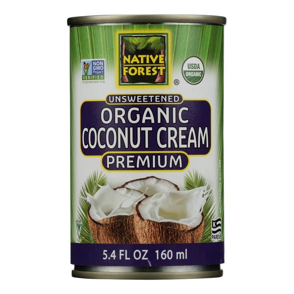 12-PACK OF Cream Coconut Organic Native Forest 5.4 fz