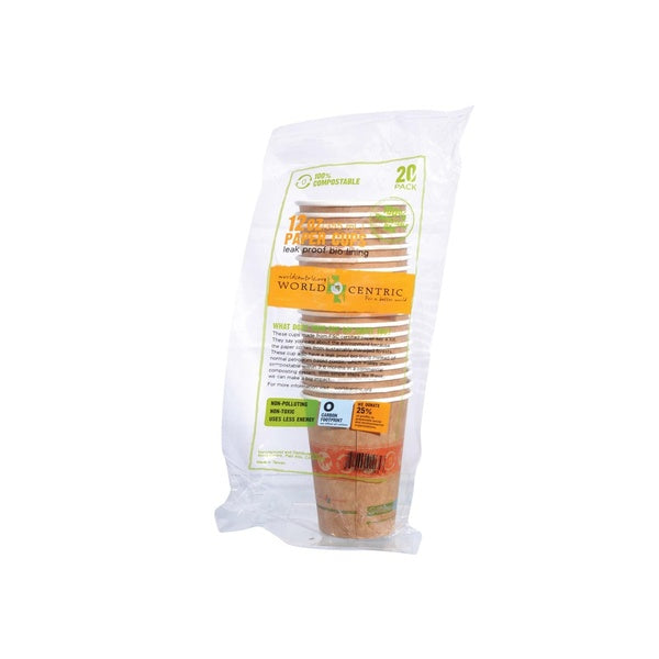 240-PACK OF CUP PAPER 12 OZ, LEAK PROOF LINING