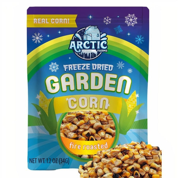 12-PACK OF Corn Freeze Dried - Fire Roasted (100% Veggie), Arctic Farms
