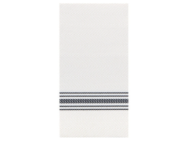 8-PACK OF NAPKIN DINNER BLK/WHT PRT 1/8F