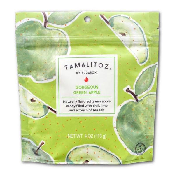 12-PACK OF Candy Hard, Gorgeous Green Apple Tamalitoz, Sugarox Candy Studio