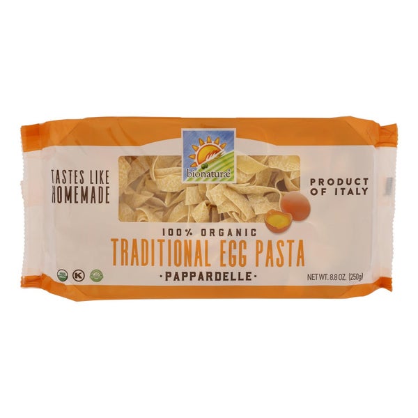 12-PACK OF Pasta Pappardelle Organic Egg Bionaturae 8.8 oz