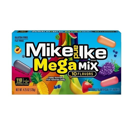 12-PACK OF Candy Mega Mix Theater Box Mike & Ike, 12 - 4.25 OZ
