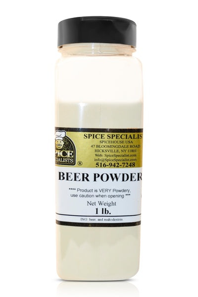 12-PACK OF Beer Powder - NON-ALCOHOLIC - 12 Pack of 1 lb. Containers