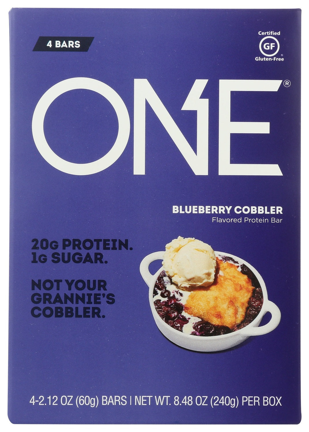 6-PACK OF SNACK BAR BLUEBERRY COBBLER