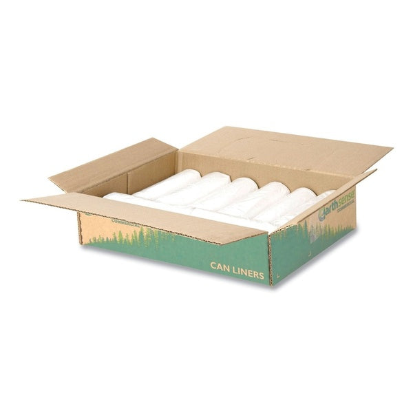 150-PACK OF Earthsense 13 Gallon Tall Kitchen Bags - Heavy-Duty Recycled Linear Low-Density Plastic - White (150 Count)