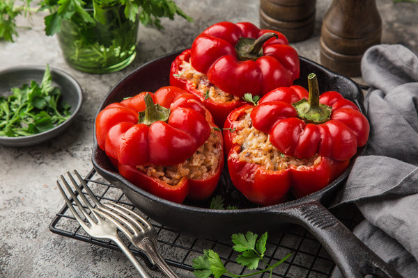 22-25#-PACK OF PEPPER RED BELL CHOICE FRESH
