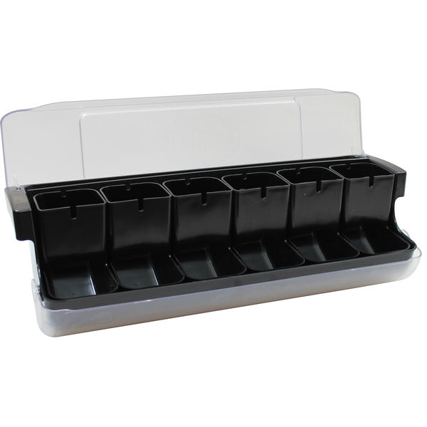 1 EACH-PACK OF CONDIMENT CENTER GN BLK 6 INS