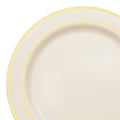 240-PACK OF Plate Appetizer 7.5" Gold Edge Rim
