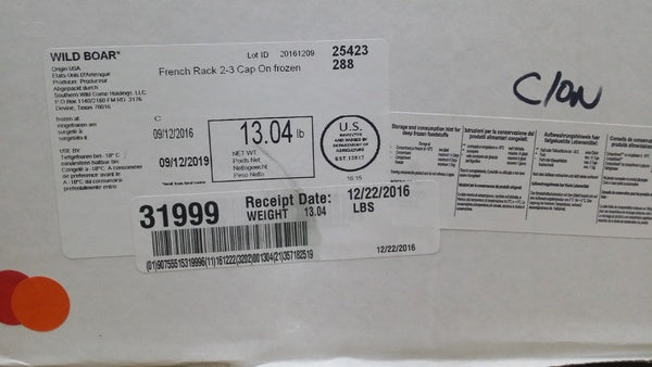 3 LB-PACK OF BOAR WILD RACK FRCHD 10-RIB