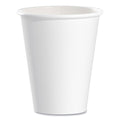 1000-PACK OF Cup Paper SOLO 378W-2050 8 oz. Single-Sided Poly Paper Hot Cups - White - 1000 Count for Hot Beverages