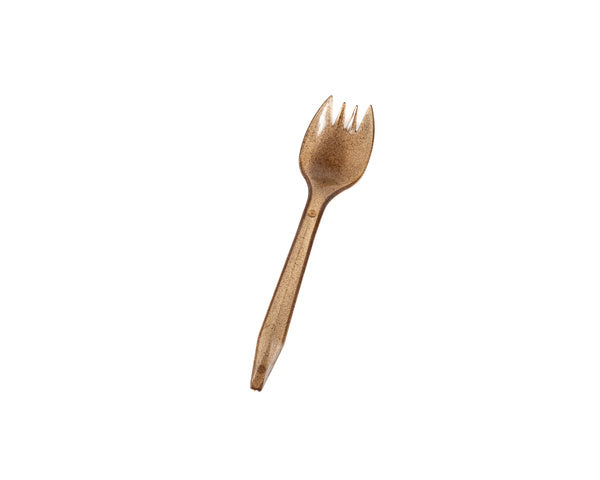 1000-PACK OF SPORK AGAVE UNWRAPPED BROWN