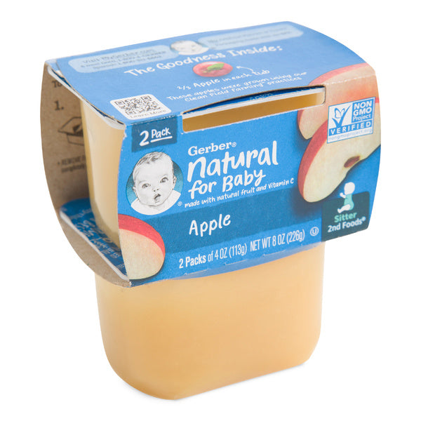 8-PACK OF APPLESAUCE STRAINED 2ND FD