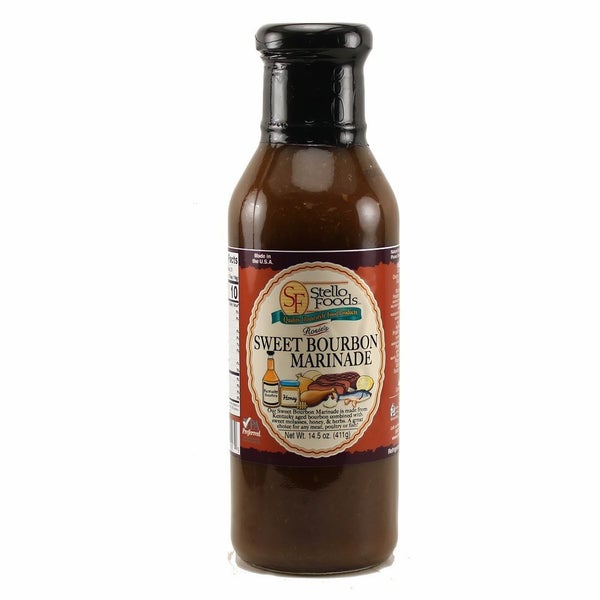 12-PACK OF Marinade Sweet & Spicy Bourbon Rosie's, Stello Foods