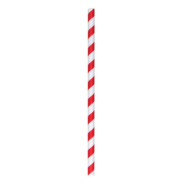 8-PACK OF STRAW PAPR RED GNT UNWP 7.75