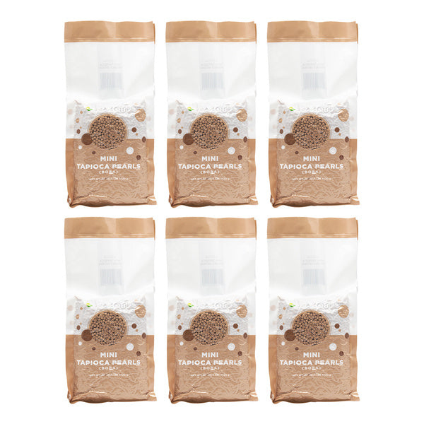 6-PACK OF Topping Tapioca Mini Tapioca Pearls (Boba) - Case of 6 bags