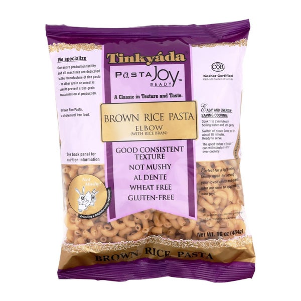 12-PACK OF PASTA ELBOW BROWN RICE PASTA