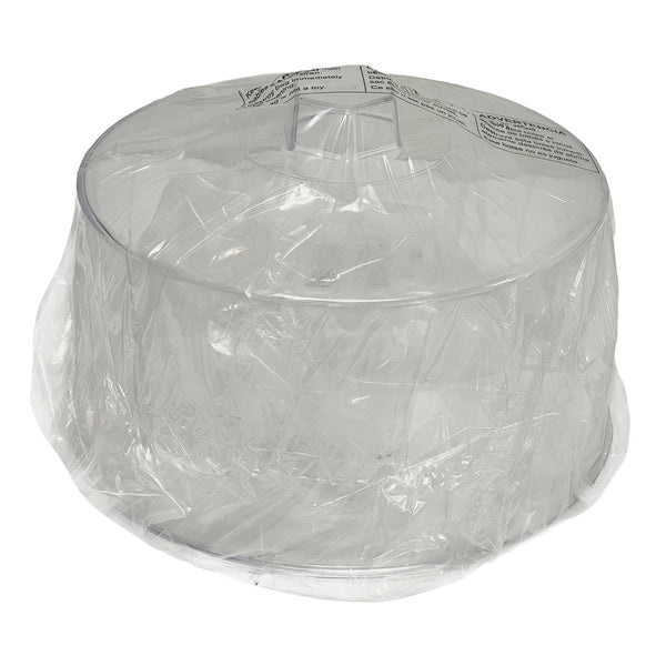 12"-PACK OF COVER CAKE PLAS CLEAR
