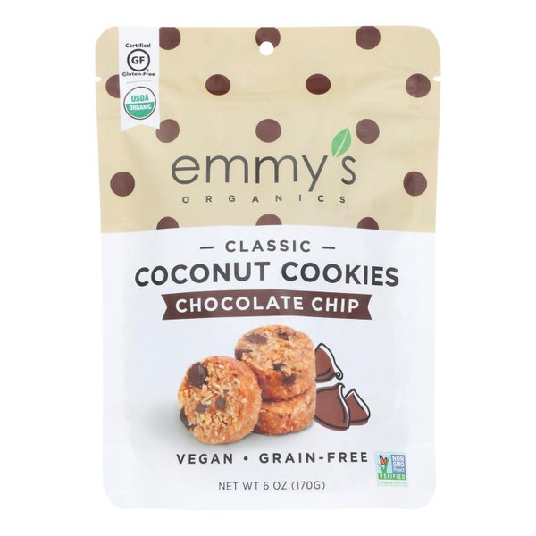 8-PACK OF Cookie Choc Organic Emmy's Organics 6 oz