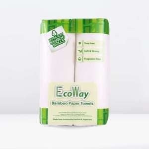 12-PACK OF TOWEL PAPER ECOWAY TREE FREE BAMBOO PAPER TOWEL