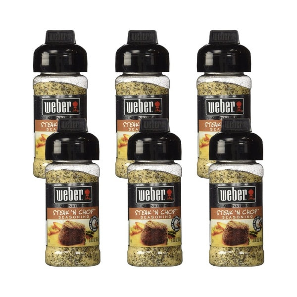 6-PACK OF Seasoning Steak Chop Weber 3 oz