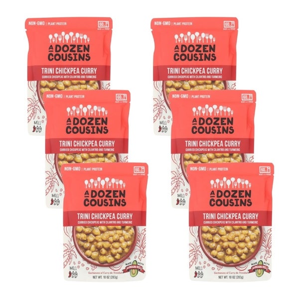 6-PACK OF Entree Rice Chickpea Curry Food Earth 10.58 oz
